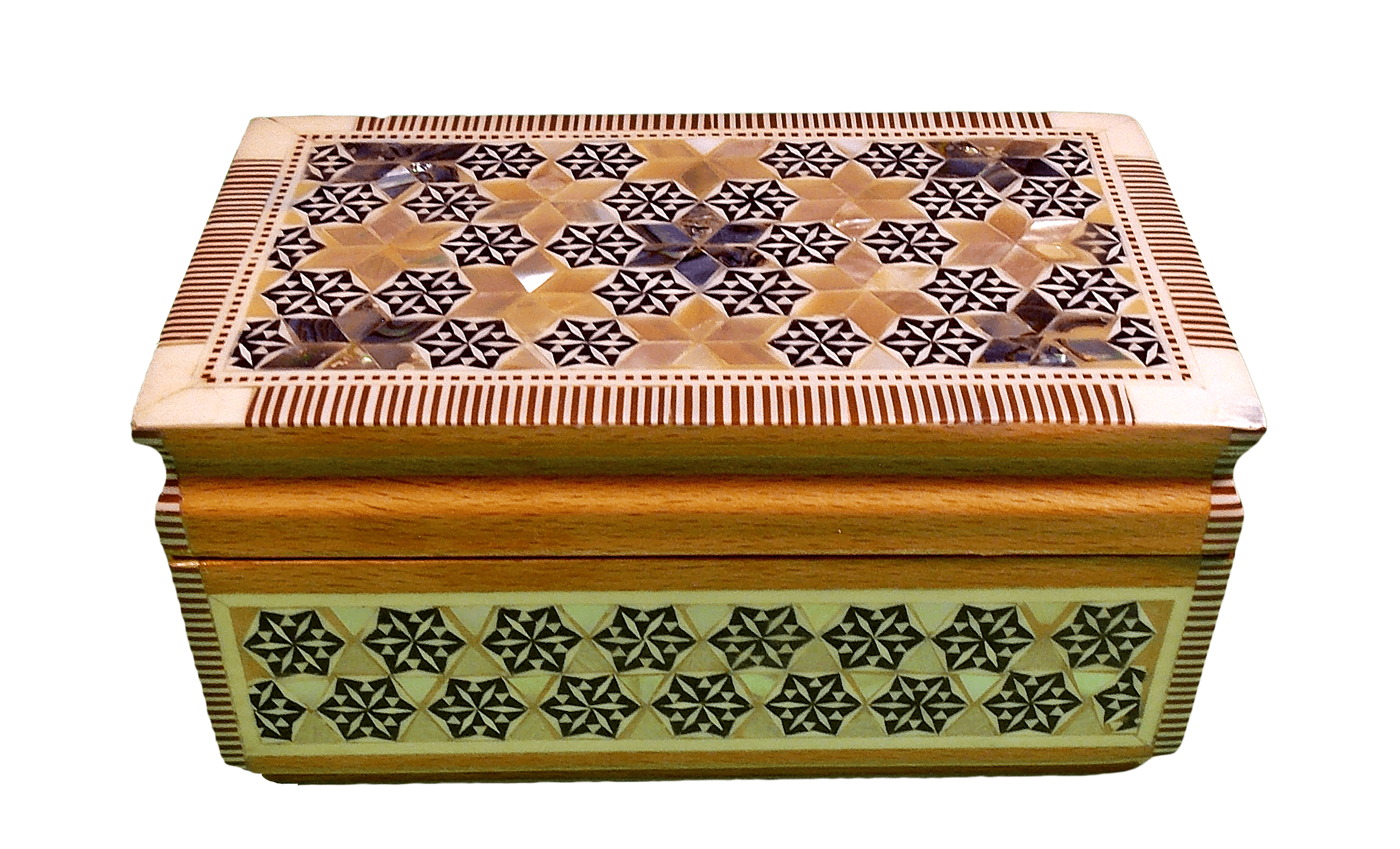 Medium size mother of pearl tortilla jewellery box